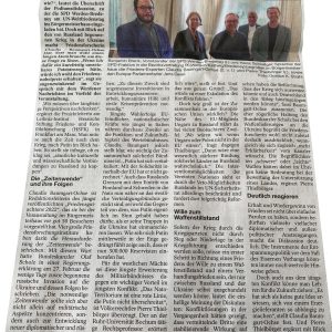 Frieden lässt sich nicht mit einfachen Parolen erhalten